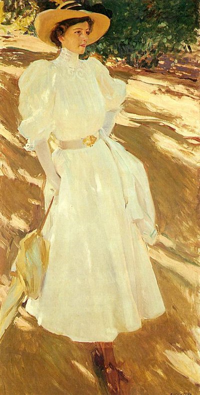 Maria in La Granja door Joaquín Sorolla